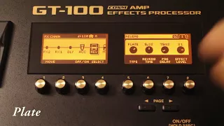 ALL REVERBS | GT100 BOSS Review and demo