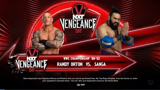 WWE 2K24 WWE CHAMPIONSHIP 98-02RANDY ORTON VS. SANGA