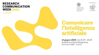 Comunicare l'intelligenza artificiale - Research Communication Week