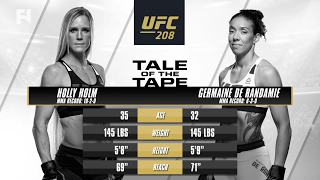 UFC 208 Preview: Holly Holm vs. Germaine de Randamie for Inaugural Women's FW Title