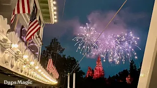 Mark Twain Nighttime Cruise with Fireworks | Disneyland Resort 2024 4K