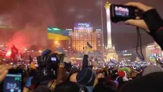 Евромайдан, Гимн Украины. Новый 2014 год.