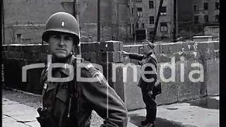 Patrouillierende Allierte in West-Berlin 1961