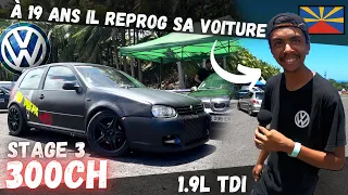 HE'S ONLY 19 AND HE SWAPS HIS CAR TO 300HP - VW GOLF IV 1.9 TDI - STAGE 3 🔥🔥