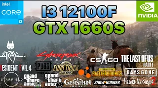 I3 12100F & GTX 1660S | TESTED IN 18 GAMES | IN 2024