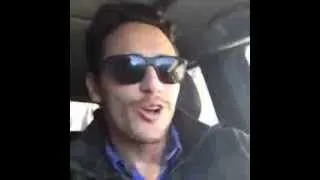 James Franco Singing Dancing in Car December 26 2013