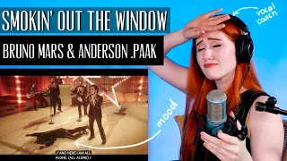 Smokin' Out The Window... BRUNO MARS, ANDERSON .PAAK, SILK SONIC | Vocal Coach Reaction/Analysis