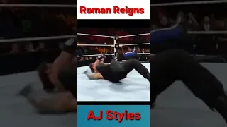 Roman Reigns vs AJ styles at Extreme Rules  #wwe #romanreigns  #ajstyles