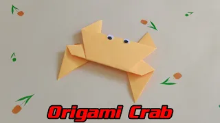 Origami Crab, Easy origami |Cara buat Origami Kepiting