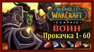 WoW Classic: Быстрая прокачка ВОИНА 1-60 (Таланты, Лучшее оружие, Ротация, Хитрости)