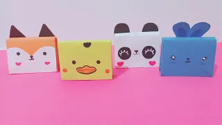 Origami Wallet Cat Pusheen, Fox, Panda paper🦊🐼| Origami Cat, Fox, Duck and Panda Wallet🐣🐇 #paper