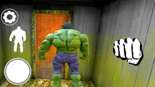 Playing as Hulk in Granny Chapter Two | Granny 2 mod menu