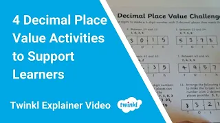 4 Decimal Place Value Activities to Support Learners