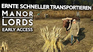 Manor Lords Ernte schneller transportieren in Manor Lords Deutsch German Gameplay