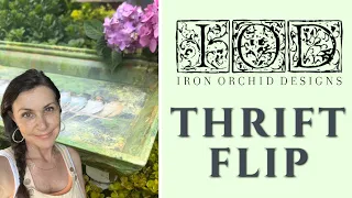 *THRIFT FLIP* Using Iron Orchid Designs | IOD Transfers & Moulds