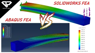 Solidworks vs Abaqus Quick Comparison by Linear Static Simulation | FEA | Solidworks | DP DESIGN