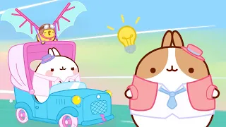 Molang and Piu Piu build a FLYING MACHINE 🚀  | SEASON 4 | Funny Compilation For Kids