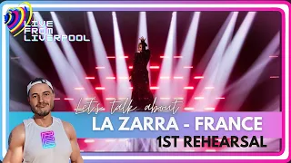 🇫🇷 La Zarra "Evidemment" 1ST REHEARSAL REACTION | Eurovision 2023 France