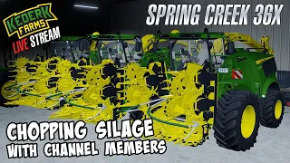 🔴 Last stream of the year!  Chopping Silage multiplayer on Spring Creek - Giant 36x map!