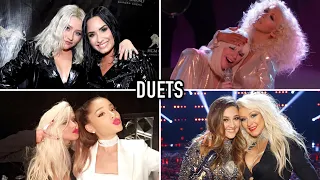 Christina Aguilera OUTSINGING Other Singers On Stage? | Duet Compilation