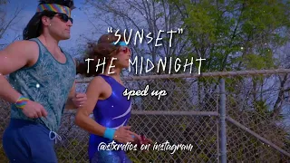 “Sunset” by The Midnight - sped up (chorus only)