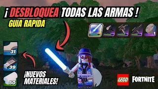 ¡DESBLOQUEA EL NUEVO SABLE DE LUZ Y TODAS LAS NUEVAS ARMAS DE LEGO FORTNITE!