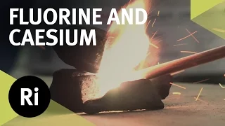 Reacting Fluorine with Caesium - First Time on Camera