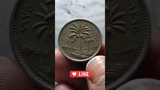 Iraq 100 fils, palm Trees, coin🪙#youtubeshorts #viral #shorts#viral