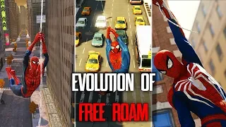 EVOLUTION OF FREE ROAM IN SPIDER-MAN GAMES (2002 - 2018)