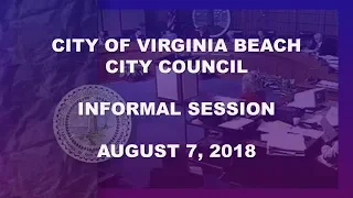 City Council Informal - 08/07/2018