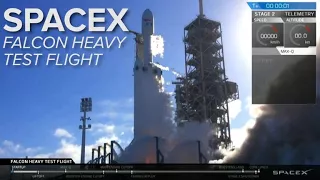 Watch the entire SpaceX Falcon Heavy rocket test flight