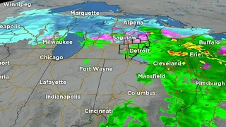 Tracking rain, some snow moving across SE Michigan to end the week: What to know