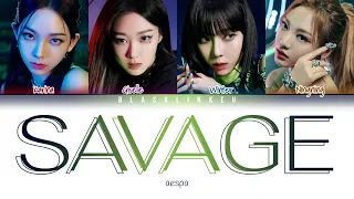 aespa - 'Savage' (Color Coded Lyrics Han/Rom/Eng/가사)