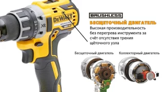 Бесщёточная аккумуляторная дрель шуруповёрт DCD791D2