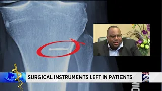 Surgical instruments left in patients