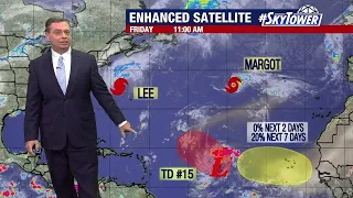 Tropical Depression 15 forms as Hurricane Lee prepares for landfall