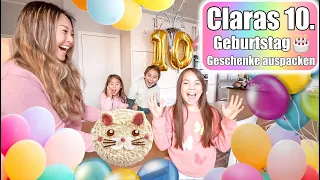 Claras 10. Geburtstag 🎂 Geschenke auspacken & Warrior Cats Torte! Strahlende Augen! Mamiseelen