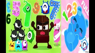 Learn numbers 1 to 9 _ CandyBots Nombres 123 Compter