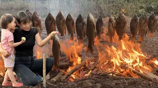 Single mother harvests tilapia, Process of making smoked fish, Enough to eat all year round