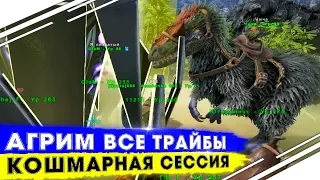 Агрим все сильные трайбы в АРК! Не сессия а мучение в ARK! ВЫЖИВАНИЕ в ARK PvP сезон!