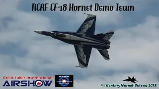 Great Lakes International Airshow 2018- RCAF CF-18 Hornet Demo Team