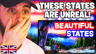 Brit Reacts to Top 10 MOST BEAUTIFUL STATES in America