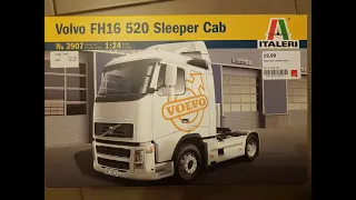 Italeri 1:24 Volvo FH 16 Sleeper Cab plastic model car DIY #volvotrucks #italeri