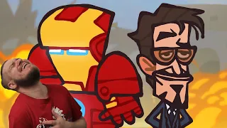 НАСТОЯЩАЯ ВЕРСИЯ ЖЕЛЕЗНЫЙ ЧЕЛОВЕК (The Ultimate "Iron Man" Recap Cartoon) | РЕАКЦИЯ