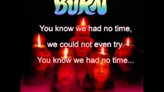 Burn- Deep Purple Lyrics