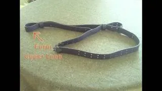 Leather Military Sling Installation and Configuration - M1907