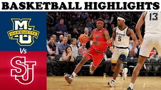 Marquette vs St John's Basketball HIGHLIGHTS 2023 MBB TOURNAMENT CLOSE OT GAME!