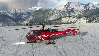 Alouette III de Taog | Vol découverte en montagne | MSFS