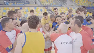 Acb, Special Olympics y Dreamland Gran Canaria se unen en un entrenamiento muy especial