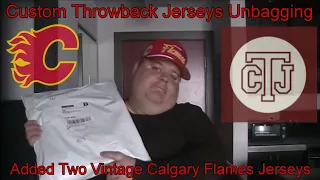 Custom Throwback Jerseys Unbagging | Added Two Vintage Calgary Flames Jerseys